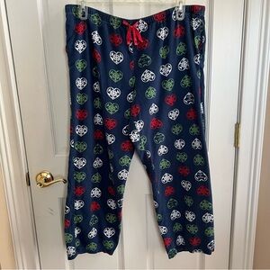 Womens LIFE IS GOOD Sleep Size XL Drawstring Waist Pajama Pants Holiday Print